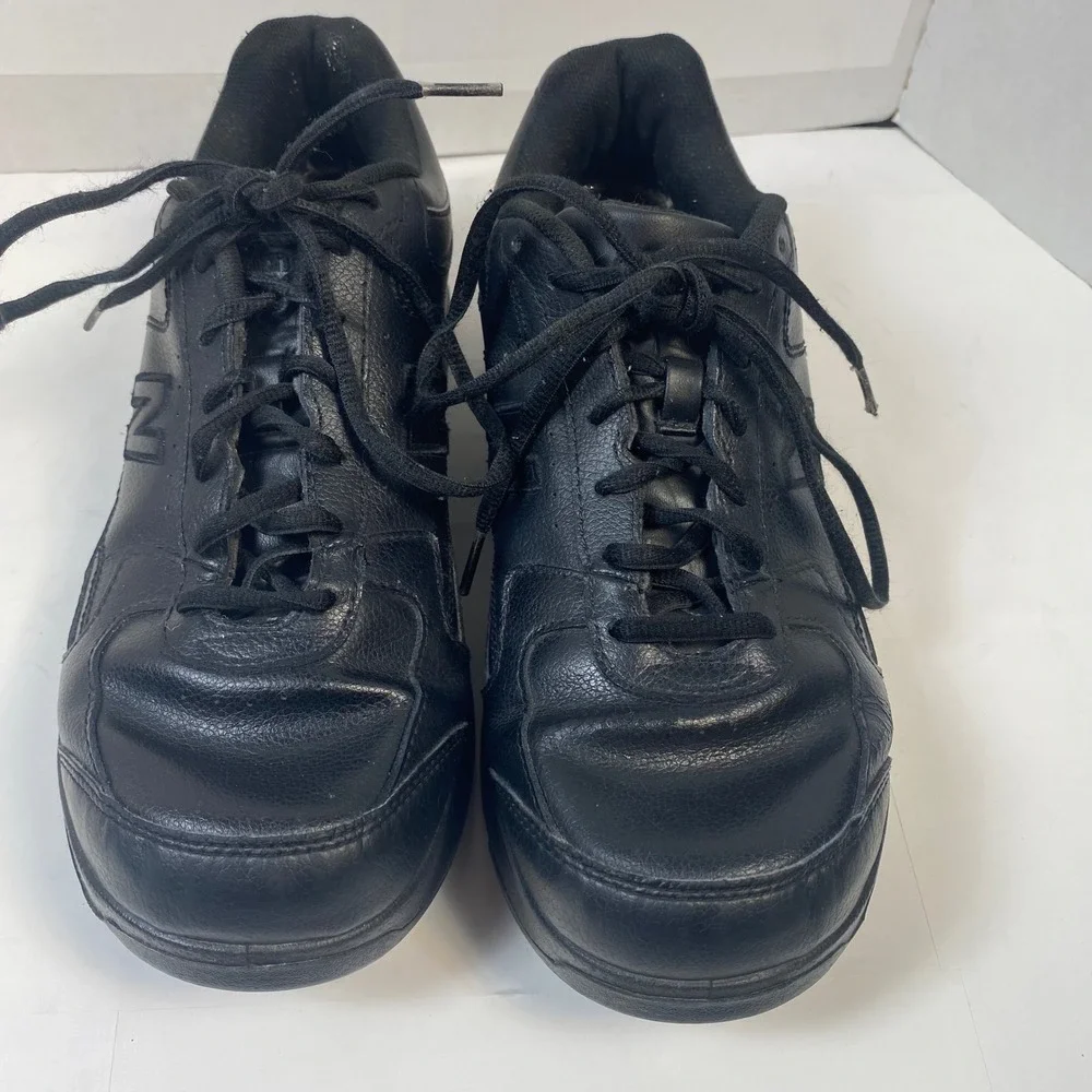 New Balance MW576BK 576 Walking Shoes Mens 10 4E Black Leather‎ ABZORB Wide